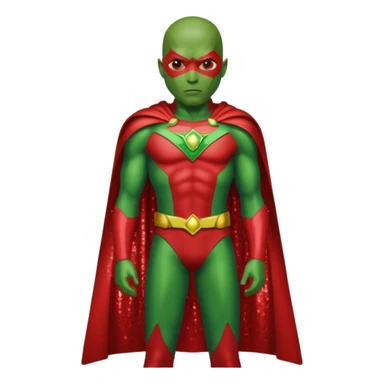 Martian Manhunter with Sequin Outfit sticker