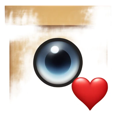 una caja con lentes encima de un corazon  sticker
