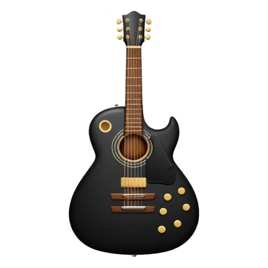Violão preto pra copiar sticker