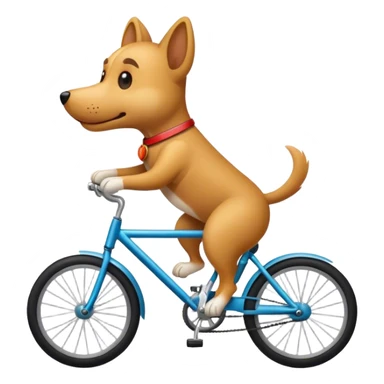 Dog with a bike sticker