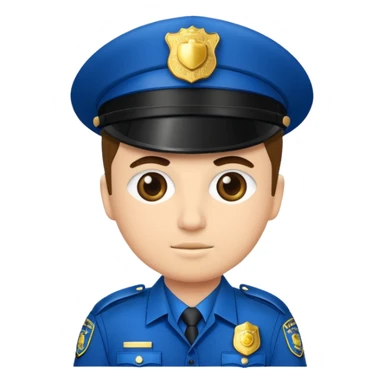 fancy police officer sticker