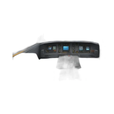 train cockpit rails view sticker