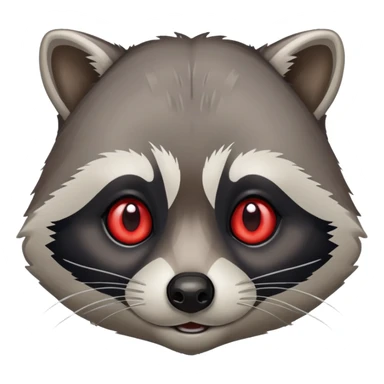 Raccoon on drugs sticker