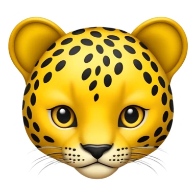 a leapord cheetah print emoji sticker