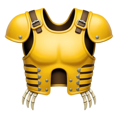 yellow predator bone chestplate sticker