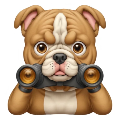 Bulldog binoculars  sticker