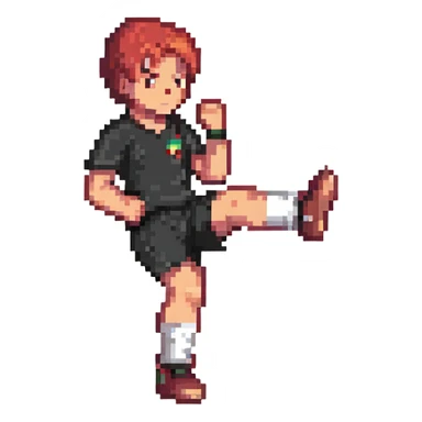 foot kicking sticker