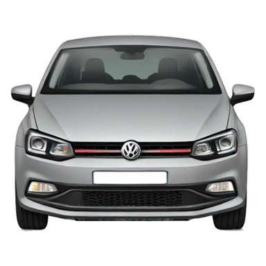 Grey Volkswagen polo sticker