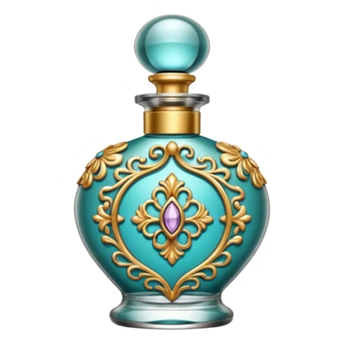 bottle of perfume exquisite large takes all the space sticker