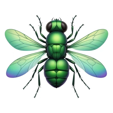 Fly getting smashed sticker