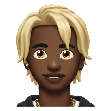 Playboi carti with birth mark on right cheekbone sticker