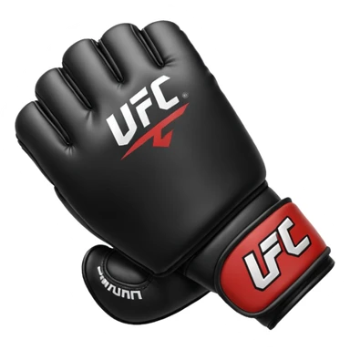 Black and white UFC Glove sticker