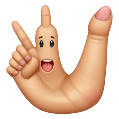 Foot flipping a middle finger sticker