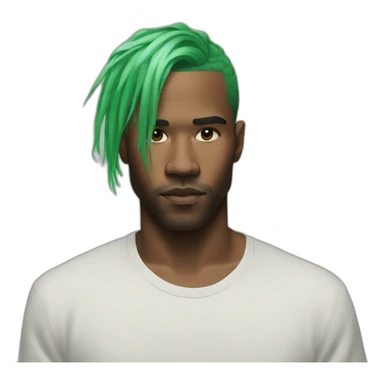 frank-ocean-green-hair sticker