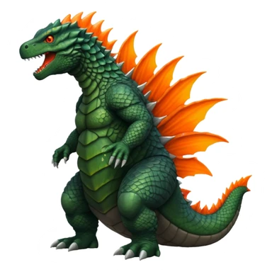 Godzilla ready to fire sticker