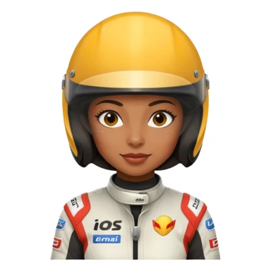 Formula racer black woman sticker