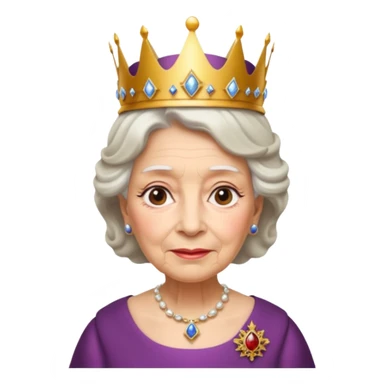 Elizabeth la reine d’Angleterre vielle  sticker