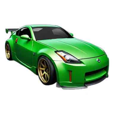 350z drift tuning green sticker