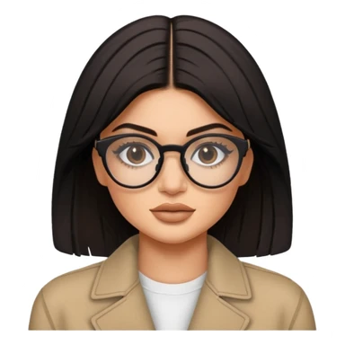 kylie jenner with glases sticker