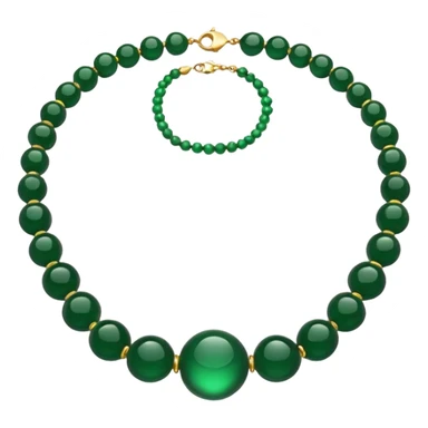 green necklace beads sticker
