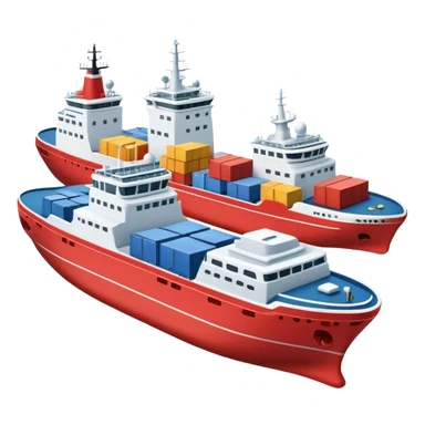 Five ship that transports ships sticker
