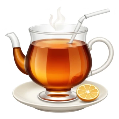 Turkish tea in the turkish tea cup sticker