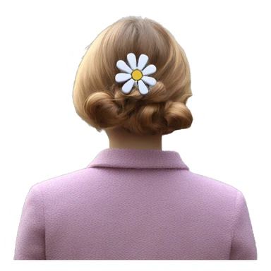 Flower hairclip big  sticker