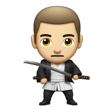 Japanese Yakuza with Samurai Sword but Private Equity sticker