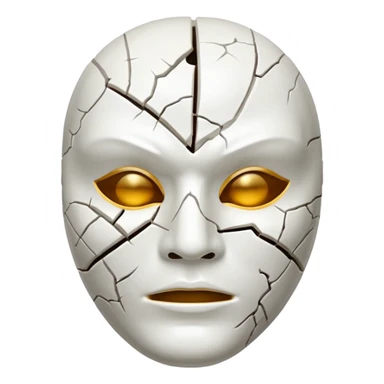 Máscara rachada sticker