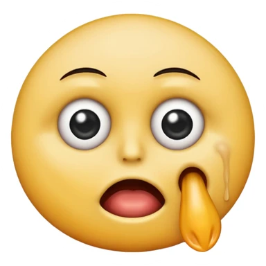 emoji choking itself with a twitching eye sticker