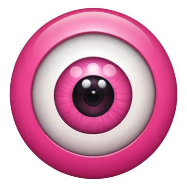 eyeball pink is my new apple sticker