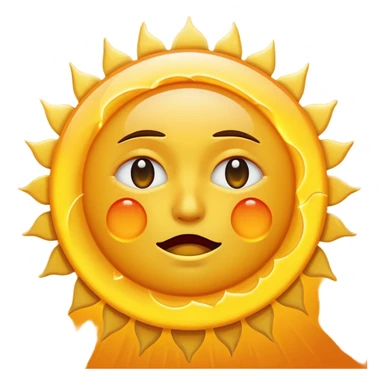 moon in front of the sun (in an eclipse) with classic emoji tear (crying) sticker