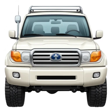 white land cruiser  sticker