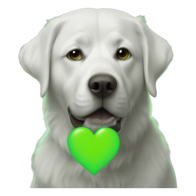 neon green heart sticker