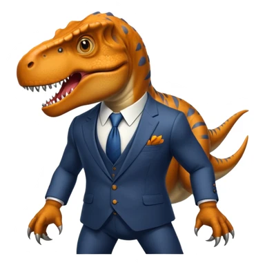 T-rex with a suit  sticker