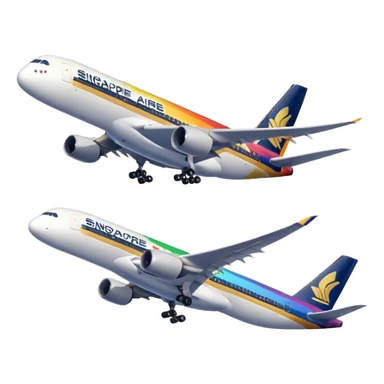 Singapore Airlines Rainbow sticker