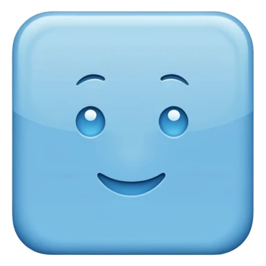 Light Blue Square sticker
