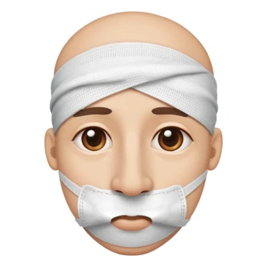 a big nose with a bandage on it  sticker