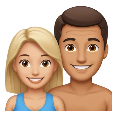 Man sucking naked busty female boobs sticker