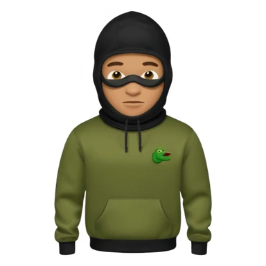 Shrek en tn avec une cagoule un jogging Lacoste avec un pull CP company sticker