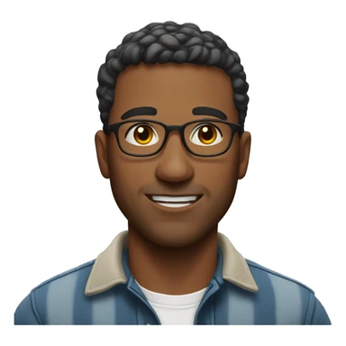 casual outdoor portrait of a man sticker