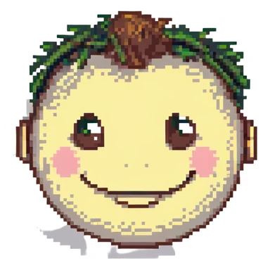 smiling face with one eyebrow raised, expressive sticker