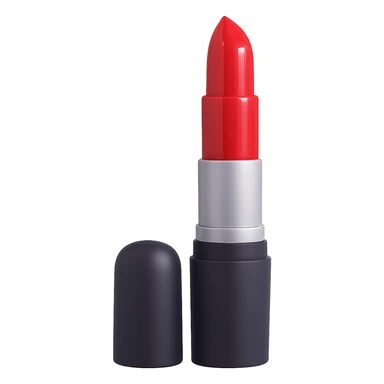 Add shine to the red lipstick, keep the transparent background. sticker