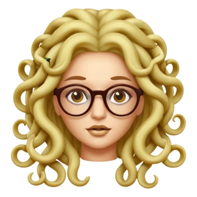 Medusa Versace with glasses  sticker