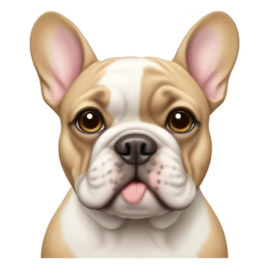 lilac and tan french bulldog  sticker