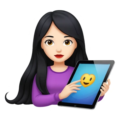 drawing on an ipad sticker