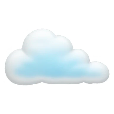 cloud with small pastel blue hearts sticker