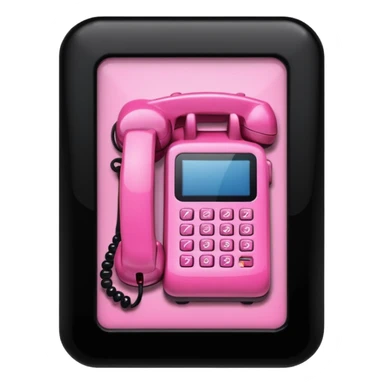 pink girly phone framed photo picture sticker