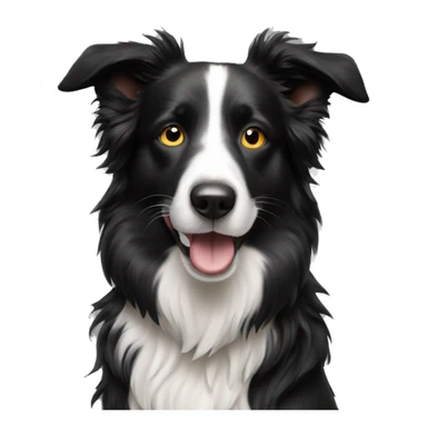Cool dude border collie  sticker
