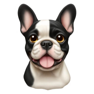 French bulldog black tan  sticker